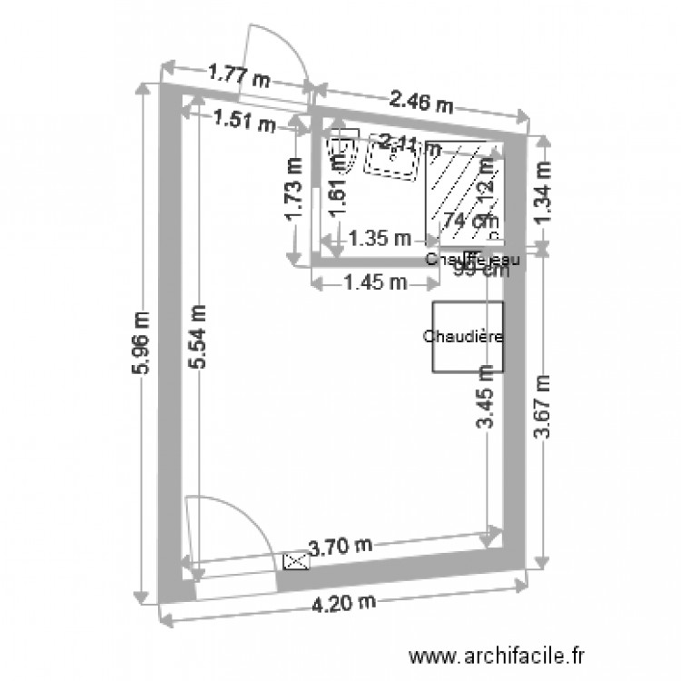 Buanderie essai. Plan de 0 pièce et 0 m2