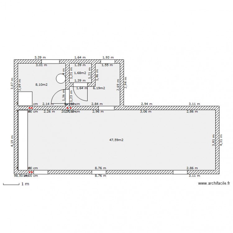 mathay. Plan de 0 pièce et 0 m2