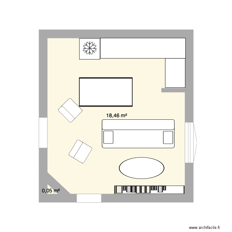 Appartement. Plan de 0 pièce et 0 m2