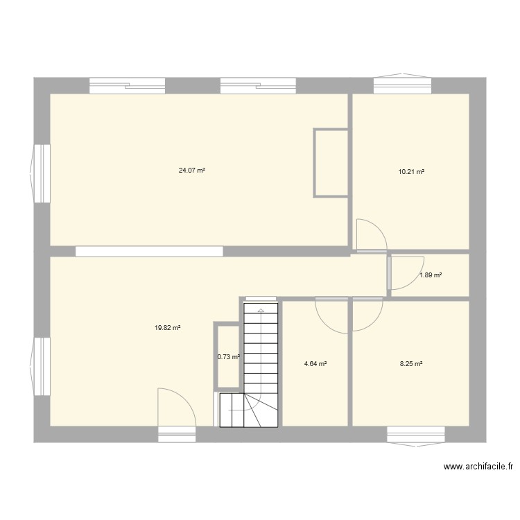 Maison rdc 70m2. Plan de 0 pièce et 0 m2