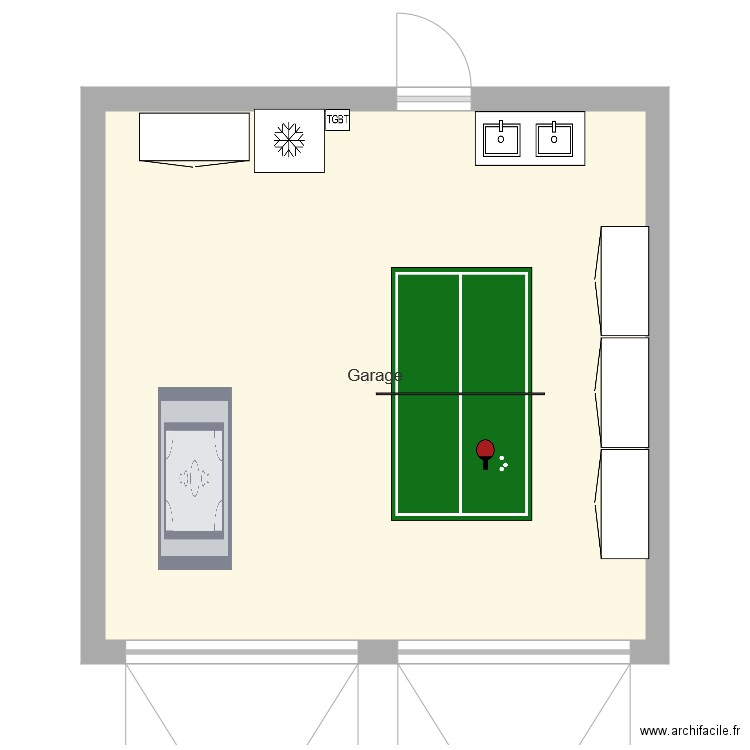 Plan garage LEAL. Plan de 0 pièce et 0 m2