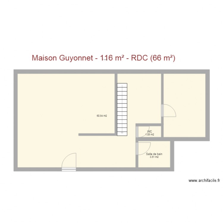 Guyonnet. Plan de 0 pièce et 0 m2