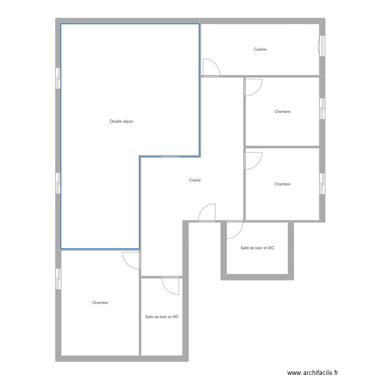 PARC EUCA. Plan de 8 pièces et 155 m2