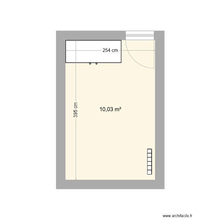 PlanBureau. Plan de 1 pièce et 10 m2