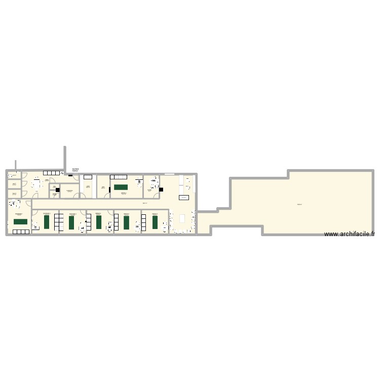 RDWS CLINIC Jimmy. Plan de 19 pièces et 423 m2