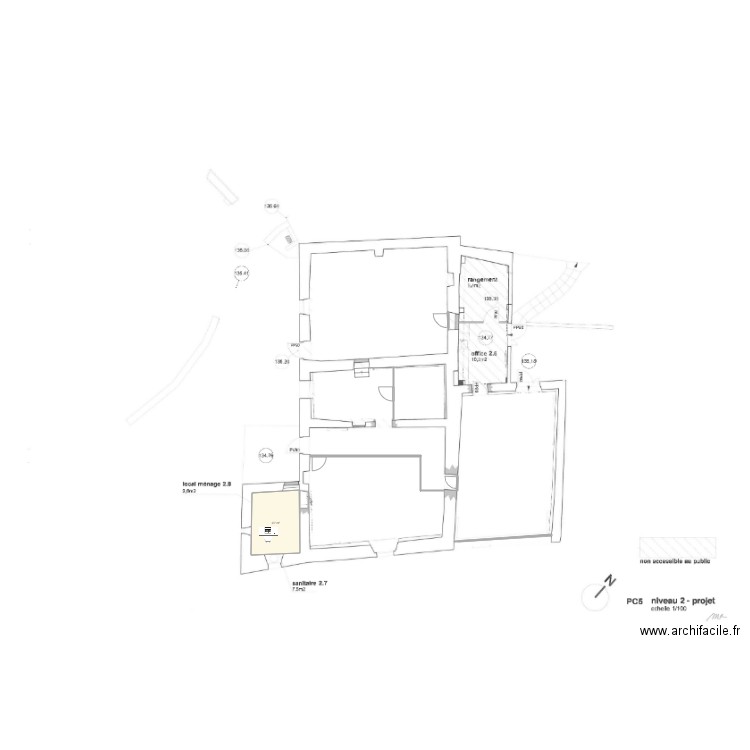 CELLIERE Niv 2. Plan de 0 pièce et 0 m2