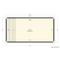 PLAN DE PISCINE 8 x 4 fond plat 150