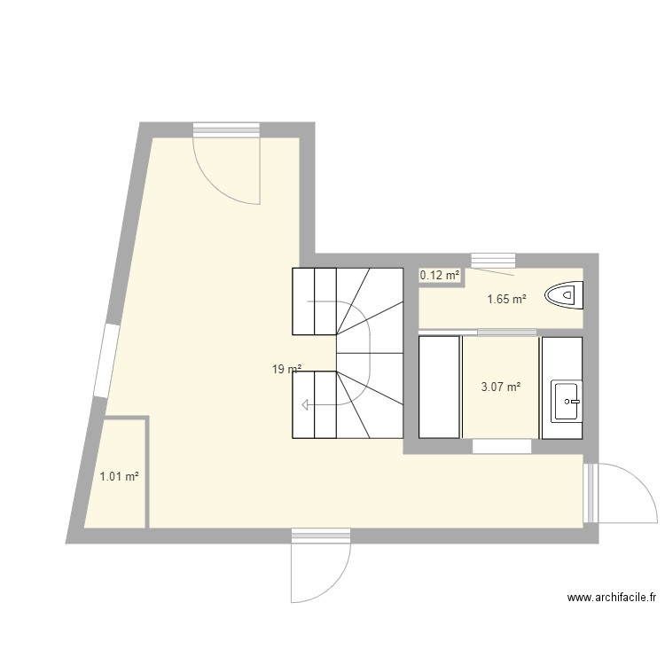 entree escalier. Plan de 0 pièce et 0 m2