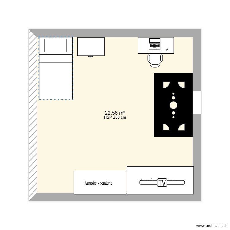 chanbre catharina. Plan de 0 pièce et 0 m2