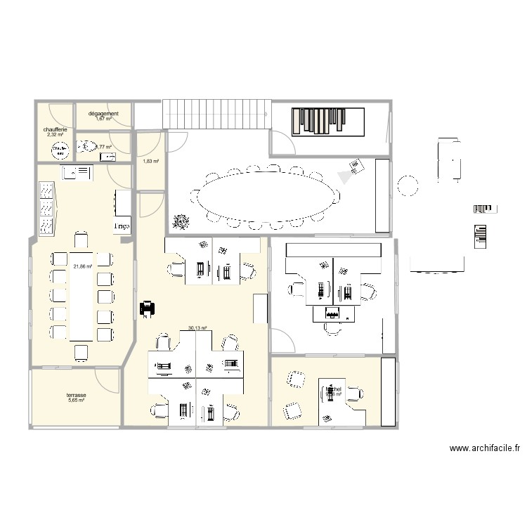 etage définitif. Plan de 0 pièce et 0 m2