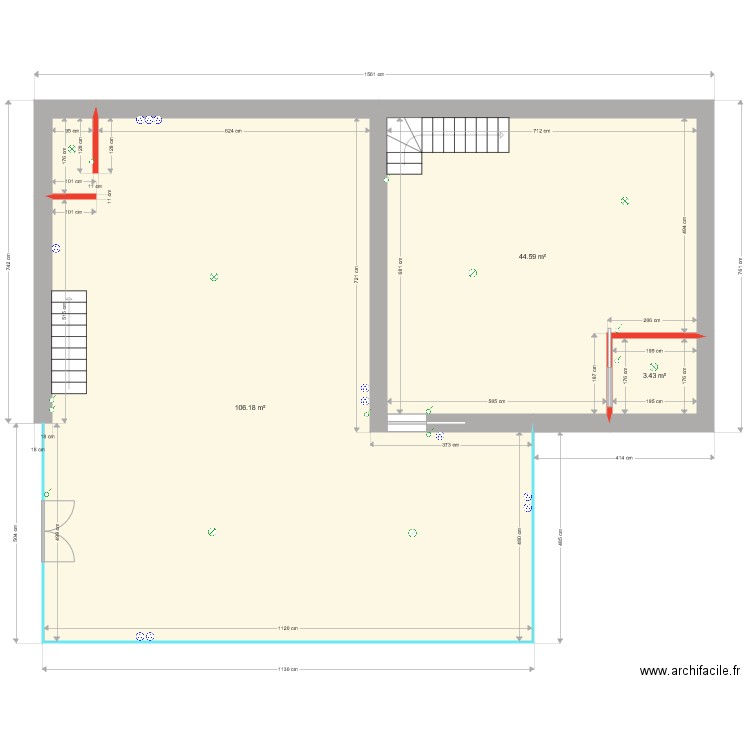 rdc maison da loca. Plan de 0 pièce et 0 m2