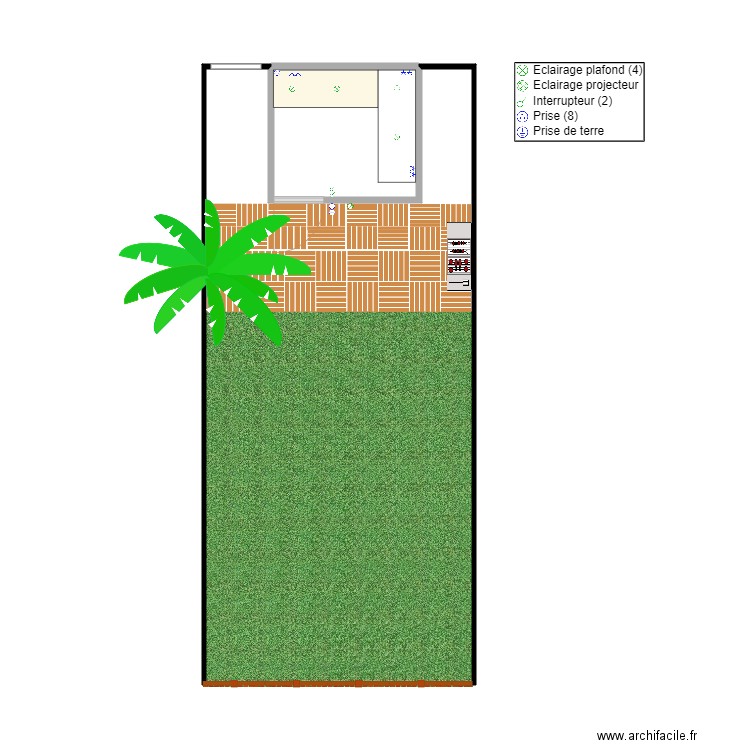 projet cuisine. Plan de 0 pièce et 0 m2