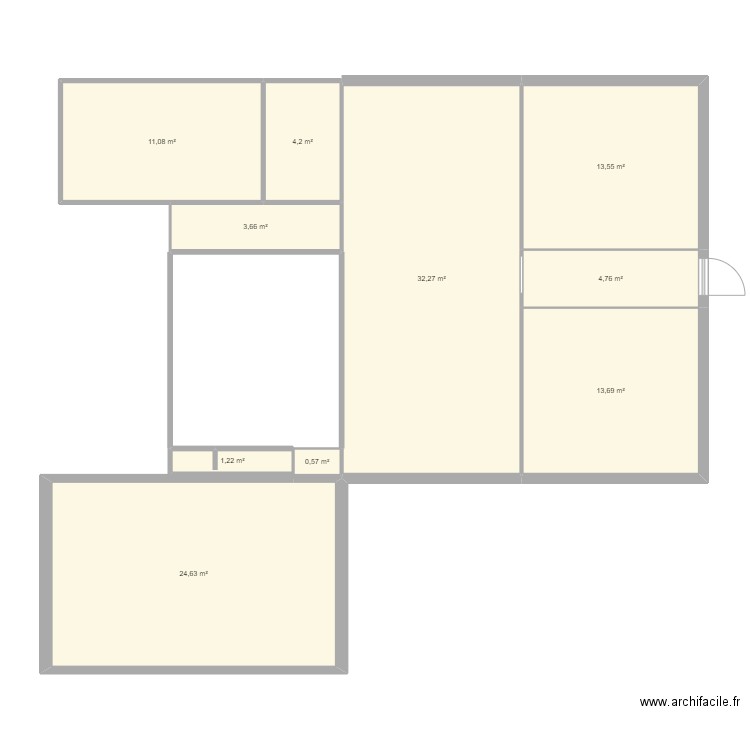 sg386. Plan de 10 pièces et 110 m2