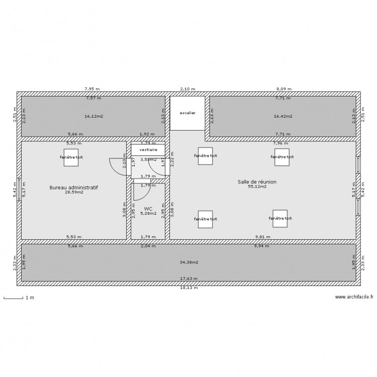 Conciergerie1. Plan de 0 pièce et 0 m2