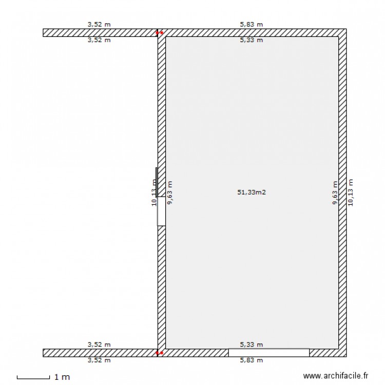 garage en creation. Plan de 0 pièce et 0 m2