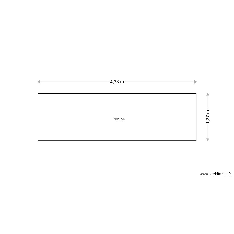 Coupe Piscine. Plan de 0 pièce et 0 m2