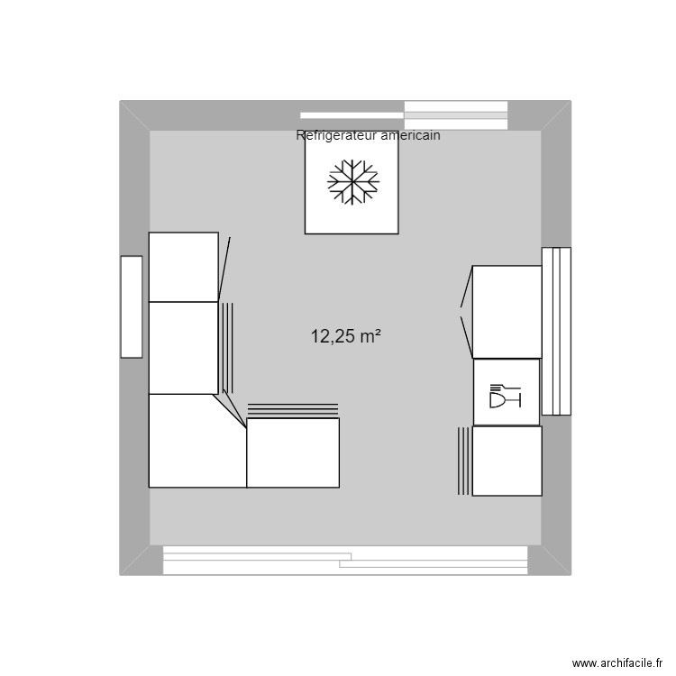 Aménagement de la cuisine . Plan de 0 pièce et 0 m2