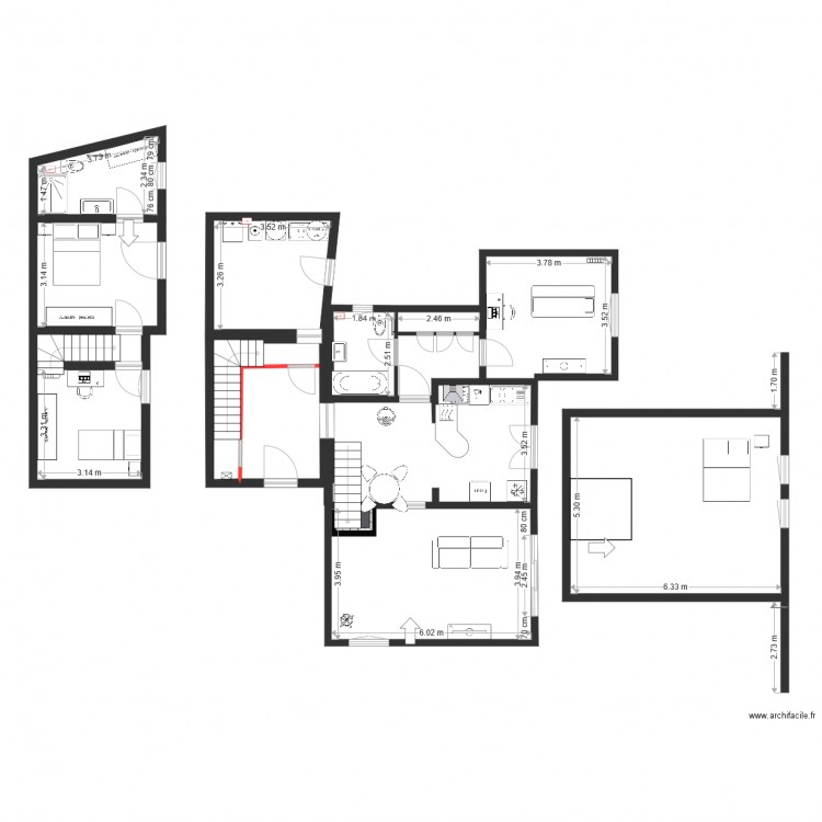 MAISON 2. Plan de 0 pièce et 0 m2