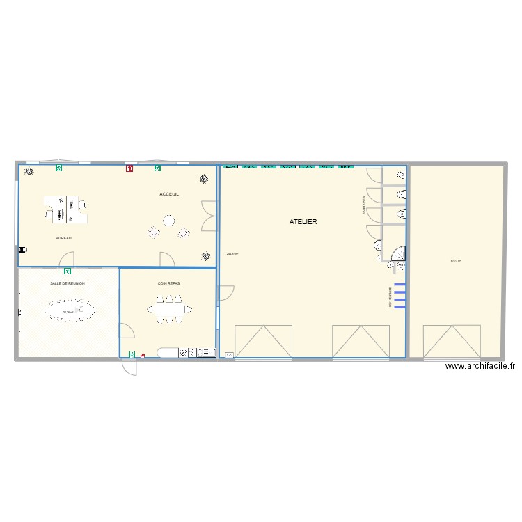 himmedis cell 6 7. Plan de 3 pièces et 347 m2