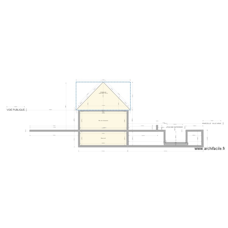 PLAN DE COUPE . Plan de 0 pièce et 0 m2