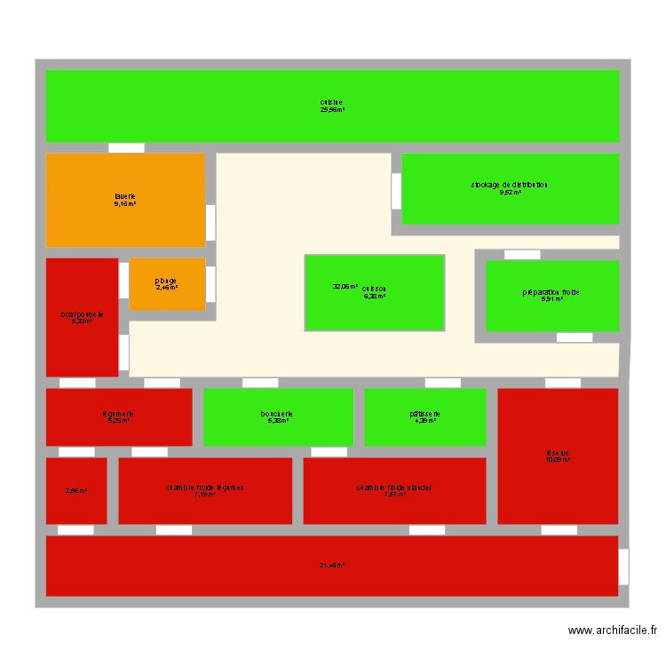 cuisine collective. Plan de 0 pièce et 0 m2