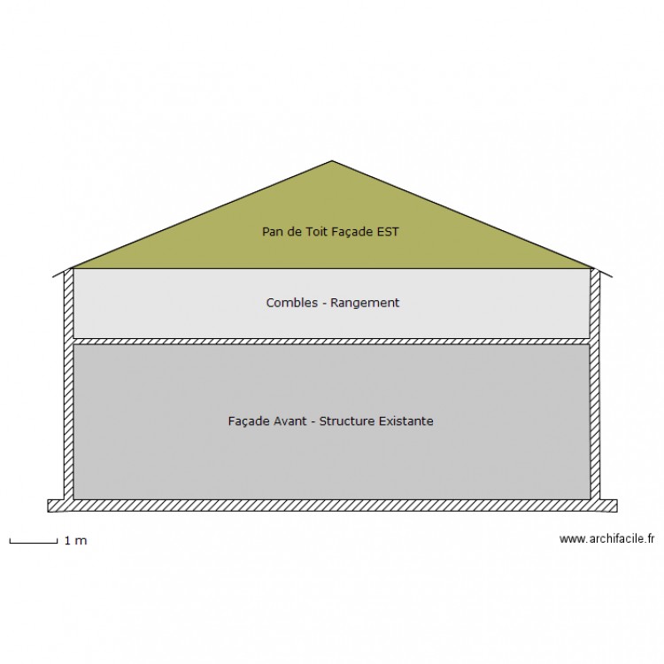 FACADE  EST. Plan de 0 pièce et 0 m2