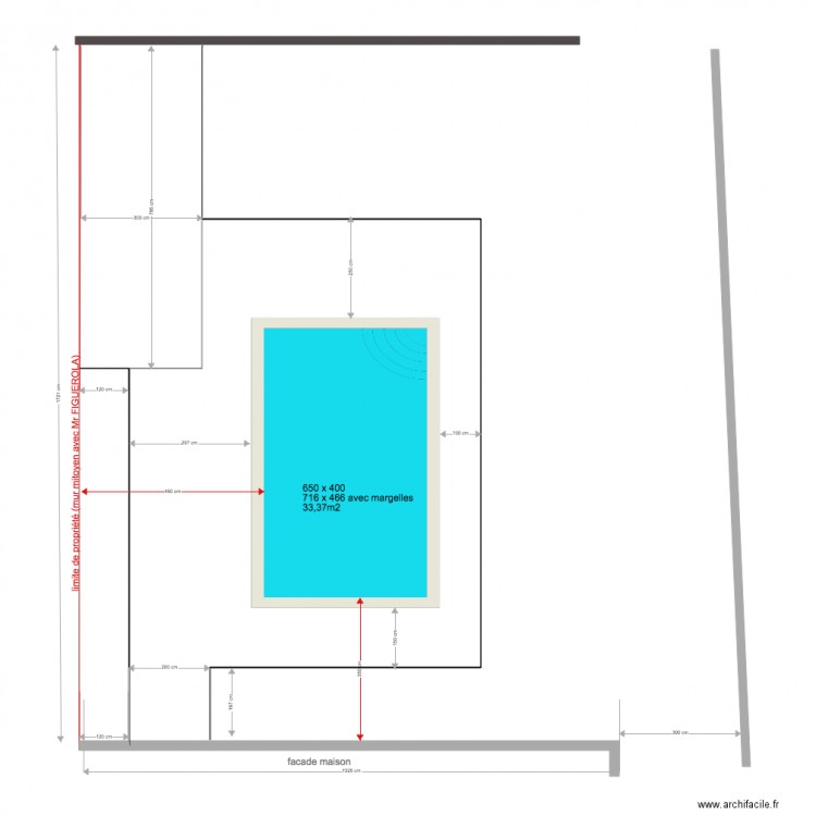 Dalle piscine sans pool 1801. Plan de 0 pièce et 0 m2