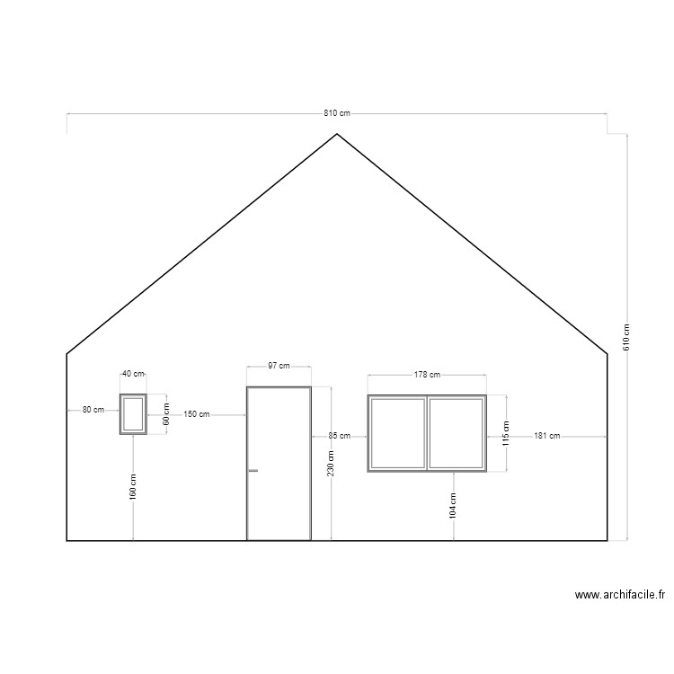 maison bryan façade avant . Plan de 0 pièce et 0 m2