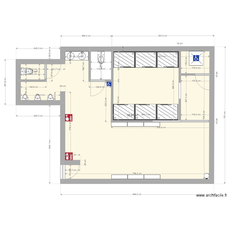 plan de douche finis. Plan de 0 pièce et 0 m2