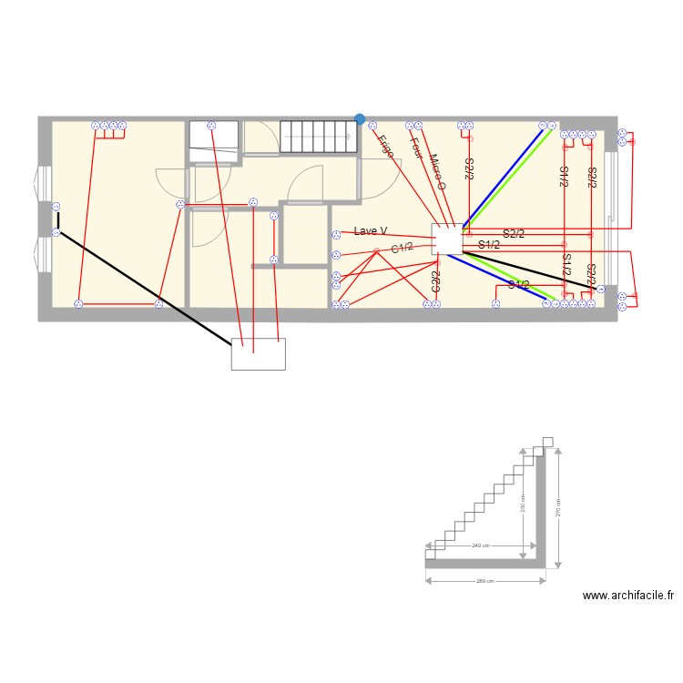 1er Electricité PC. Plan de 0 pièce et 0 m2