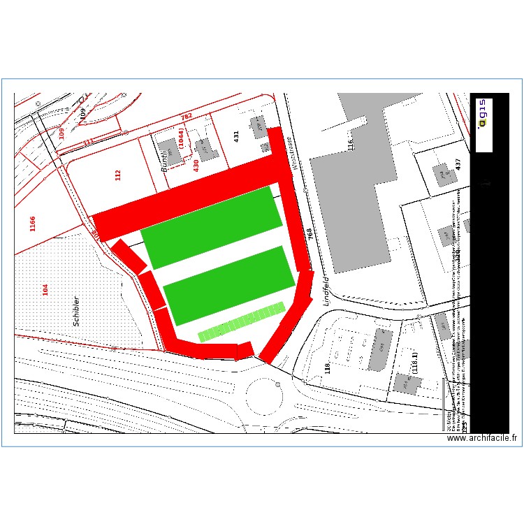 Mägenwil. Plan de 0 pièce et 0 m2