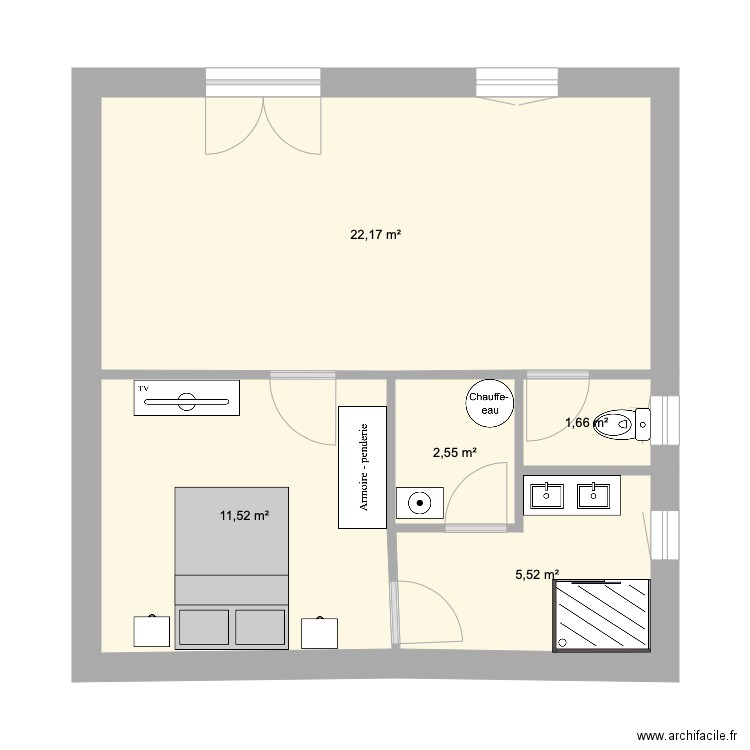 bastidon. Plan de 0 pièce et 0 m2