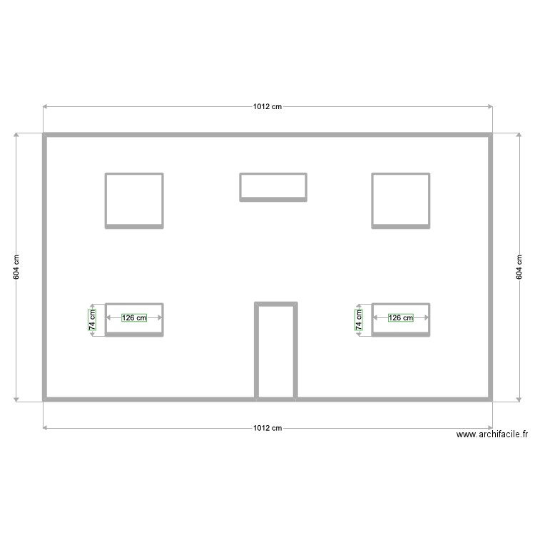 PLAN DE FACADE ARRIERE avant. Plan de 0 pièce et 0 m2