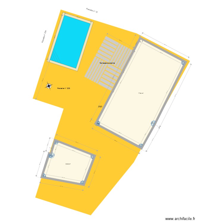 piscine. Plan de 0 pièce et 0 m2