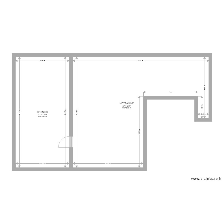 DUMONT PLAN ETAGE. Plan de 0 pièce et 0 m2