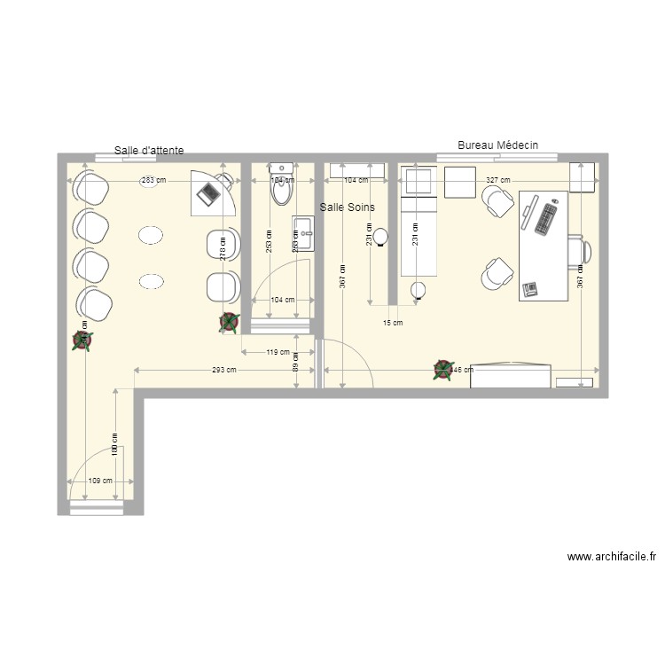 CABINET MEDICAL MONTFLEURY. Plan de 0 pièce et 0 m2