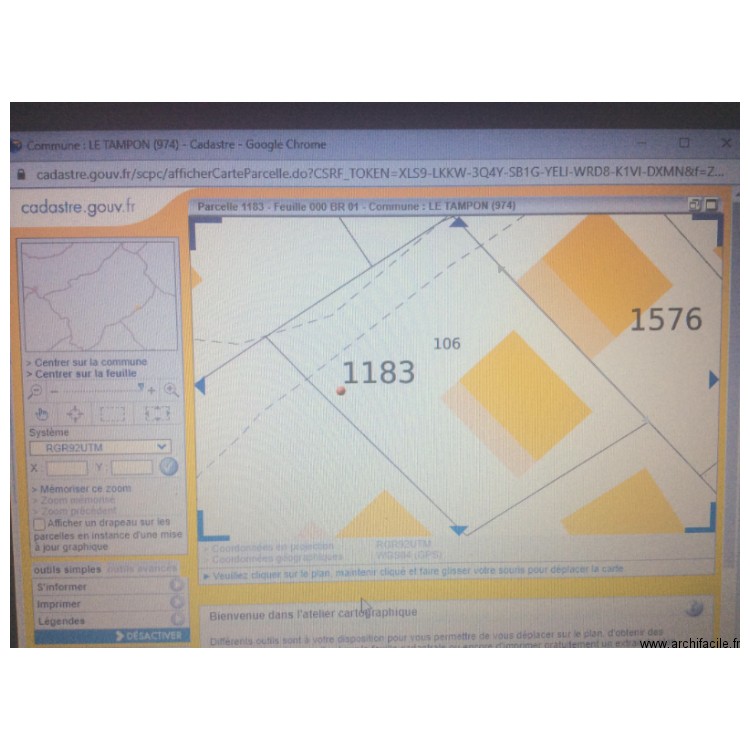 CADASTRE. Plan de 0 pièce et 0 m2