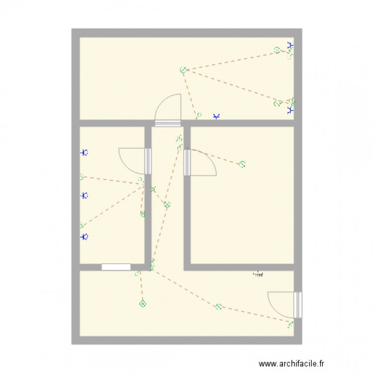 plan electrico. Plan de 0 pièce et 0 m2