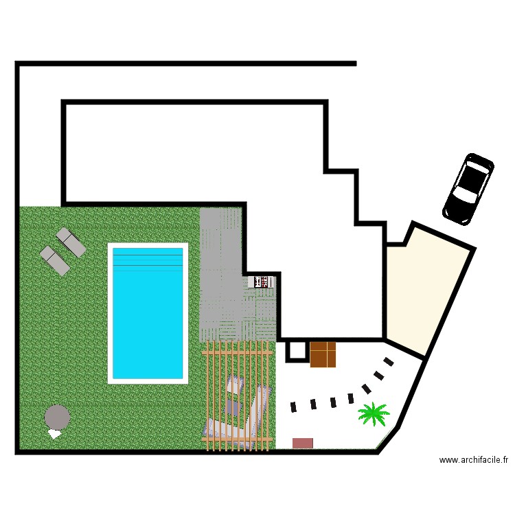 villa. Plan de 0 pièce et 0 m2