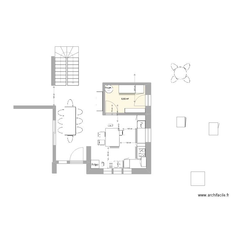 Cuisine 4. Plan de 0 pièce et 0 m2