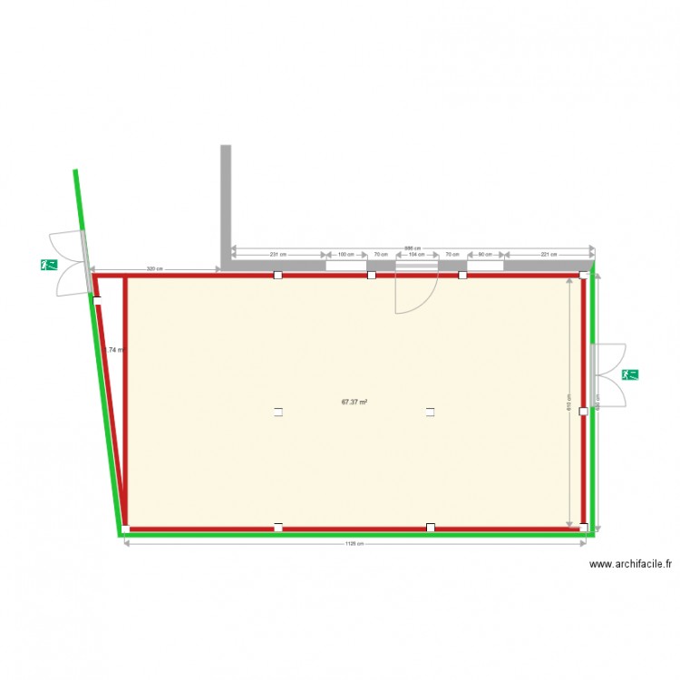 del arte. Plan de 0 pièce et 0 m2