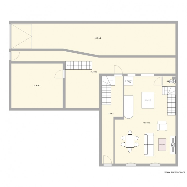 rdc boulangerie et depandence . Plan de 0 pièce et 0 m2