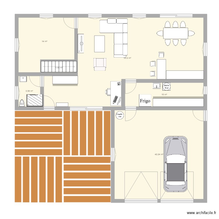 maison 1. Plan de 0 pièce et 0 m2