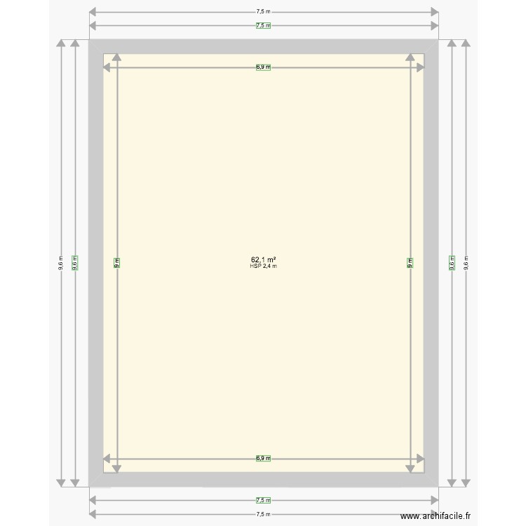 maison réalisée. Plan de 0 pièce et 0 m2