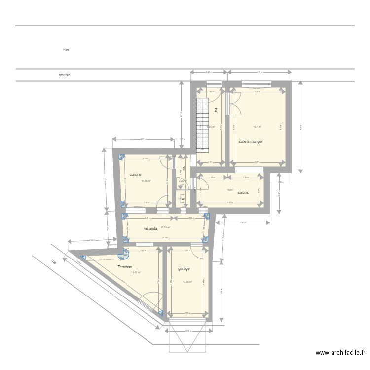 INPLANTATION. Plan de 0 pièce et 0 m2