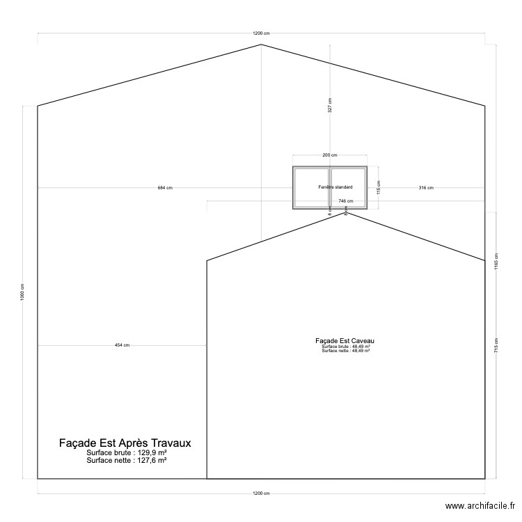 Facade est 2. Plan de 0 pièce et 0 m2