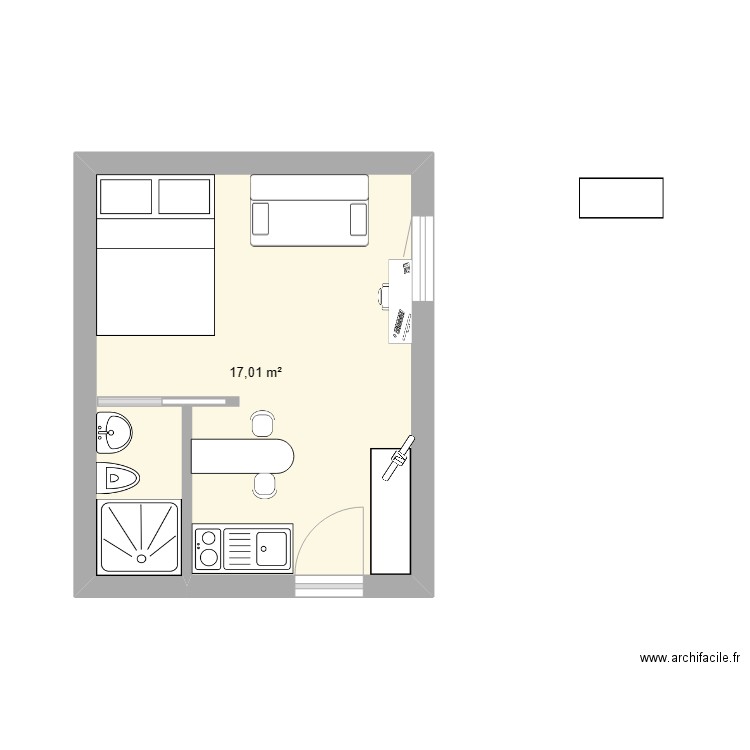 studio2. Plan de 0 pièce et 0 m2