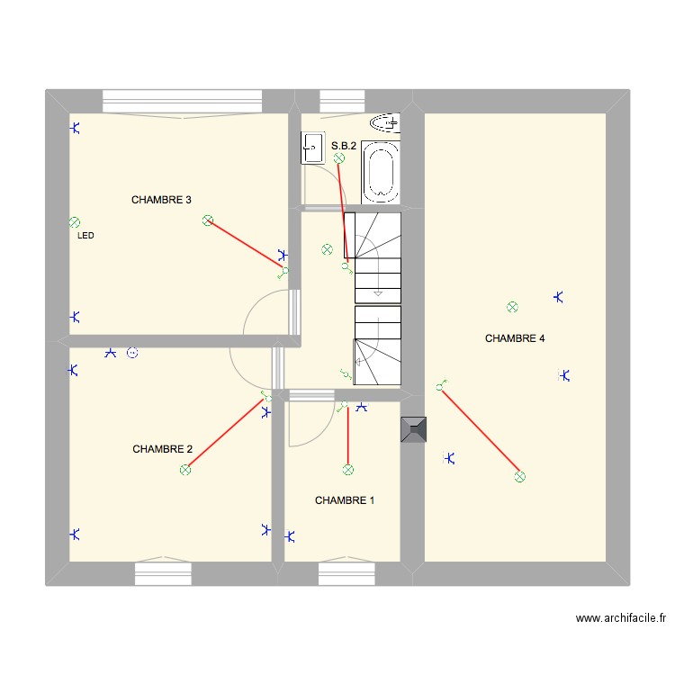 Manu 1ER ETAG 1 LIERNEUX. Plan de 0 pièce et 0 m2