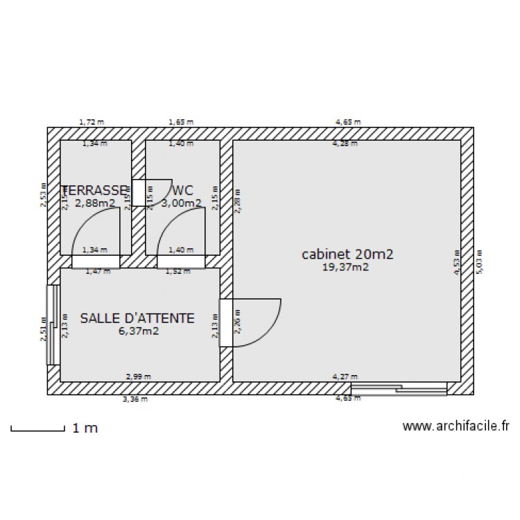 CHALET REGIS. Plan de 0 pièce et 0 m2