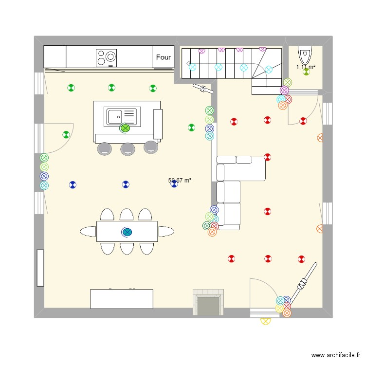 plan lumiere. Plan de 0 pièce et 0 m2